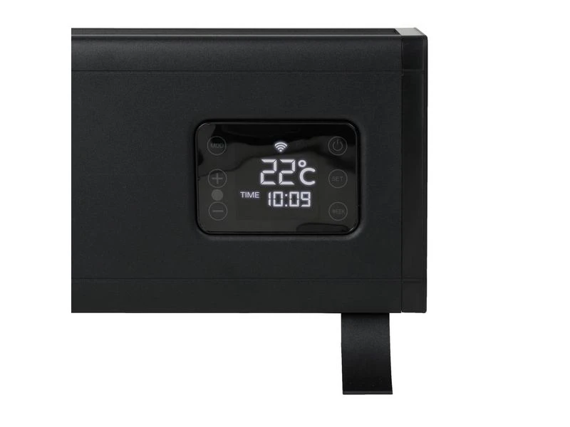 Eurom Alutherm Baseboard 1000 Black Elektrische Convector Kachel - Afbeelding 5
