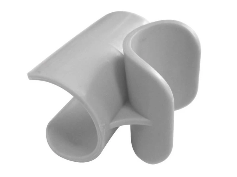 Crespo Clips Voetensteun Kunststof 4 Stuks Grijs