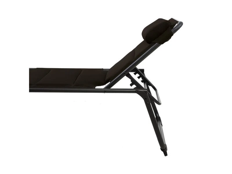 Travellife Barletta Kampeer- Tuinligbed Relax Zwart - Afbeelding 2